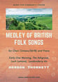 A Medley of British Folksongs SATB choral sheet music cover